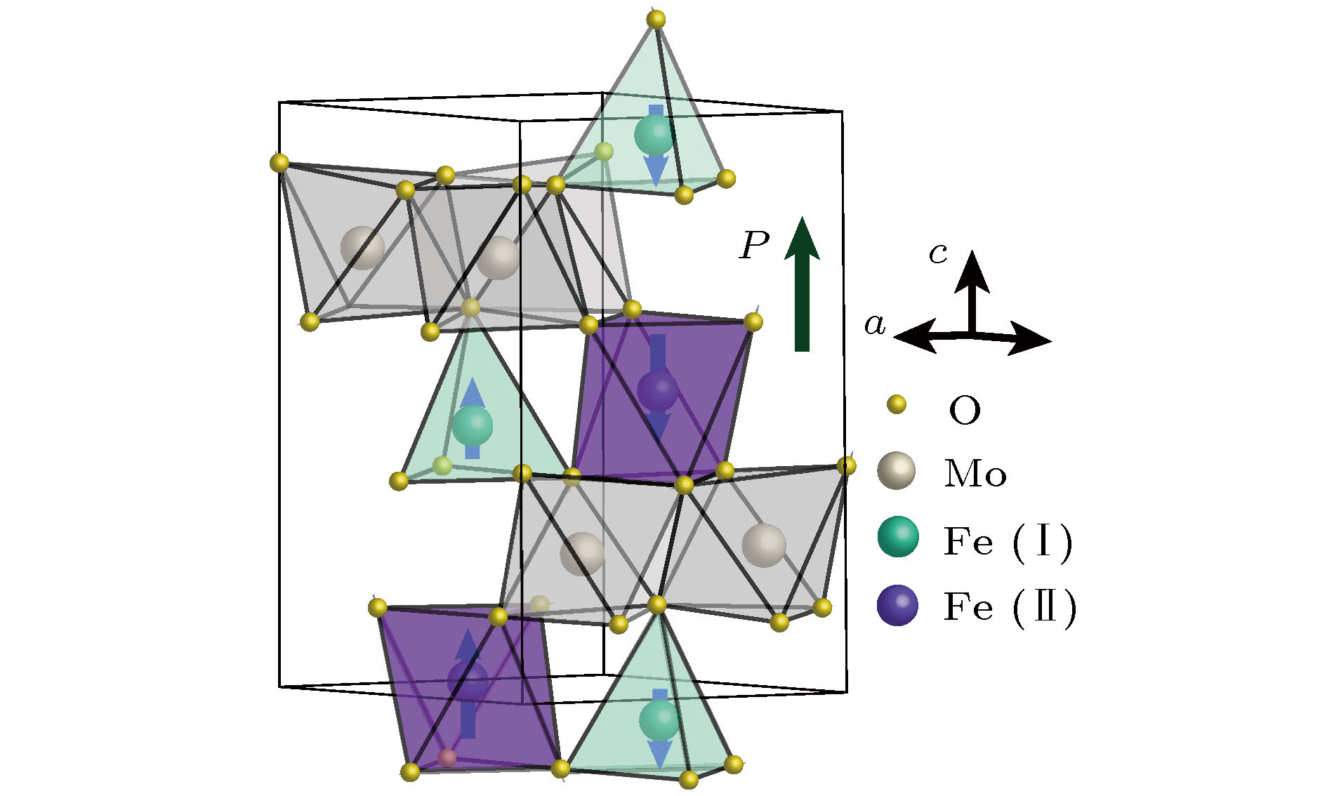 Terahertz emission spectrum of polar antiferromagnet Fe2Mo3O8